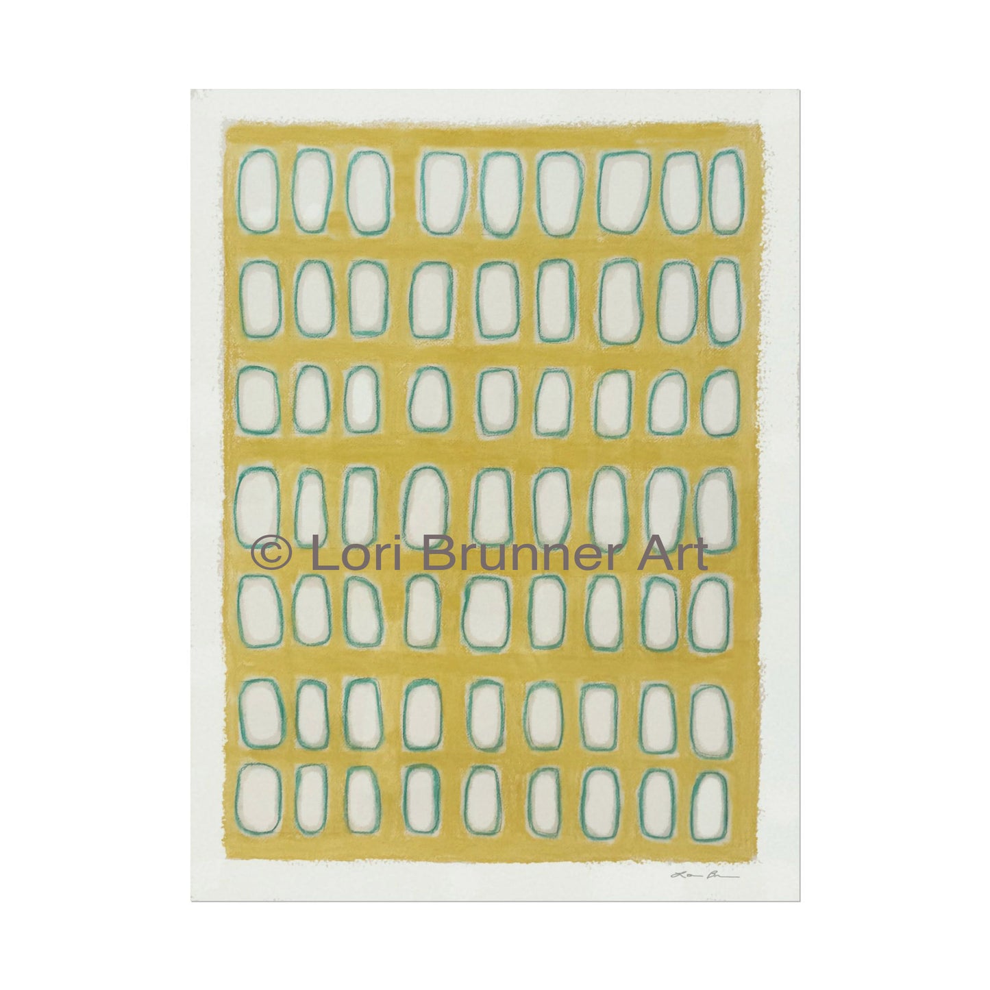 Yellow Windows Print 12x16" and 22"x30" by Lori Brunner
