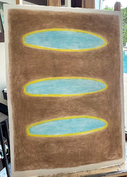 Aqua & Brown Surfboards