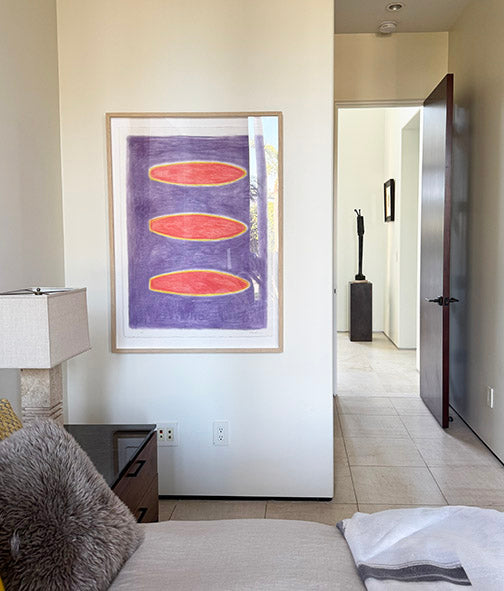 Orange & Dk Purple Surfboards