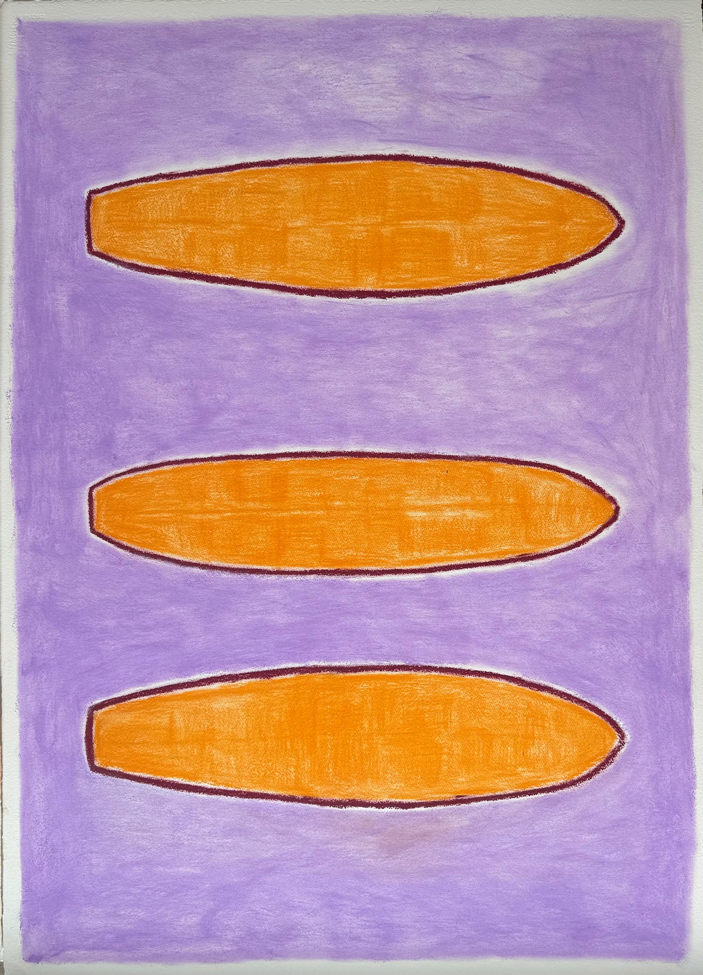 Orange & Lt Purple Surfboards