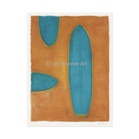 Surf Boards Print 12x16" and 22"x30" by Lori Brunner